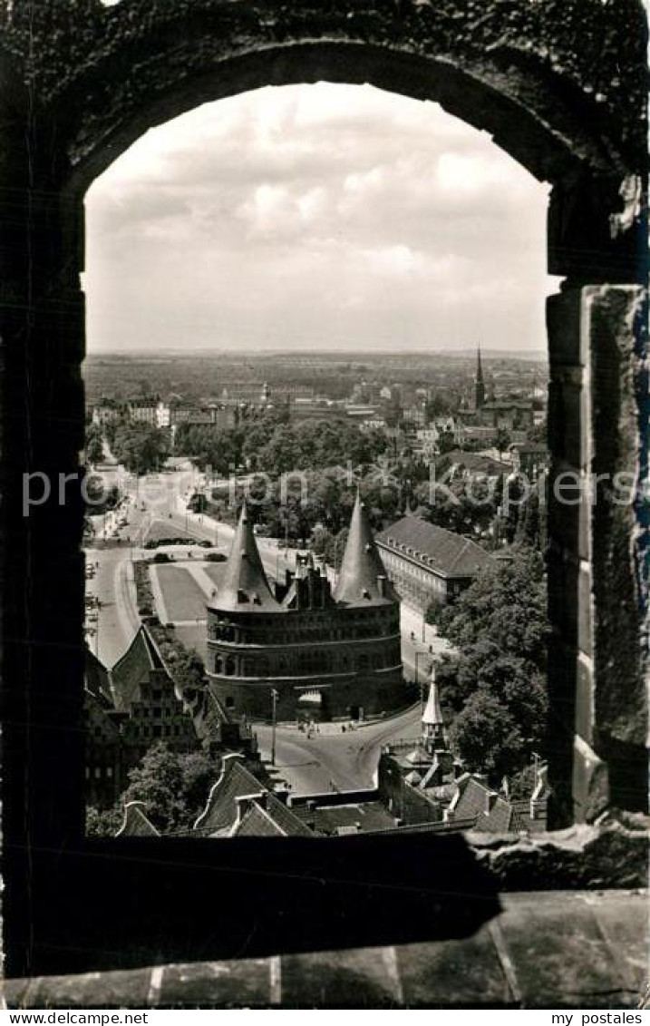 73332661 Luebeck Panorama Blick Vom Aussichtsturm St Petri Auf Das Holstentor Lu - Luebeck