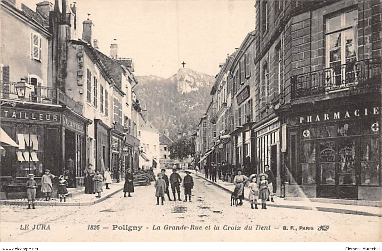 POLIGNY - La Grande Rue Et La Croix Du Dent - Très Bon état - Poligny
