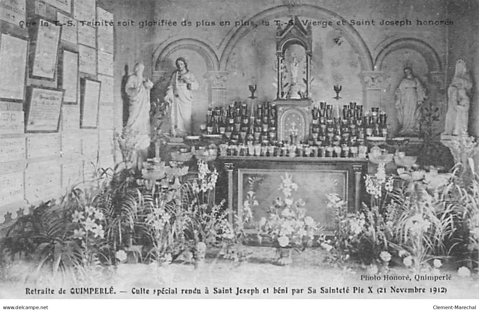 Retraite De QUIMPERLE - Culte Spécial Rendu à Saint Joseph Et Béni Par Sa Sainteté Pie X ( 1912 ) - Très Bon état - Quimperlé