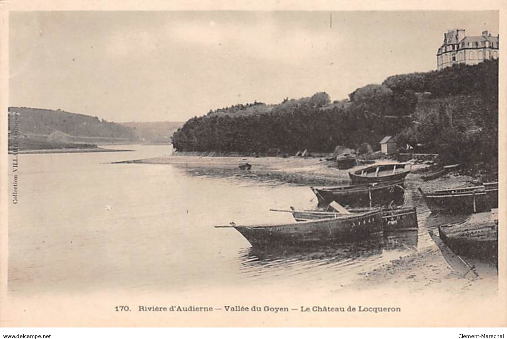 Rivière D'AUDIERNE - Vallée Du Goyen - Le Château De Locqueron - Très Bon état - Audierne