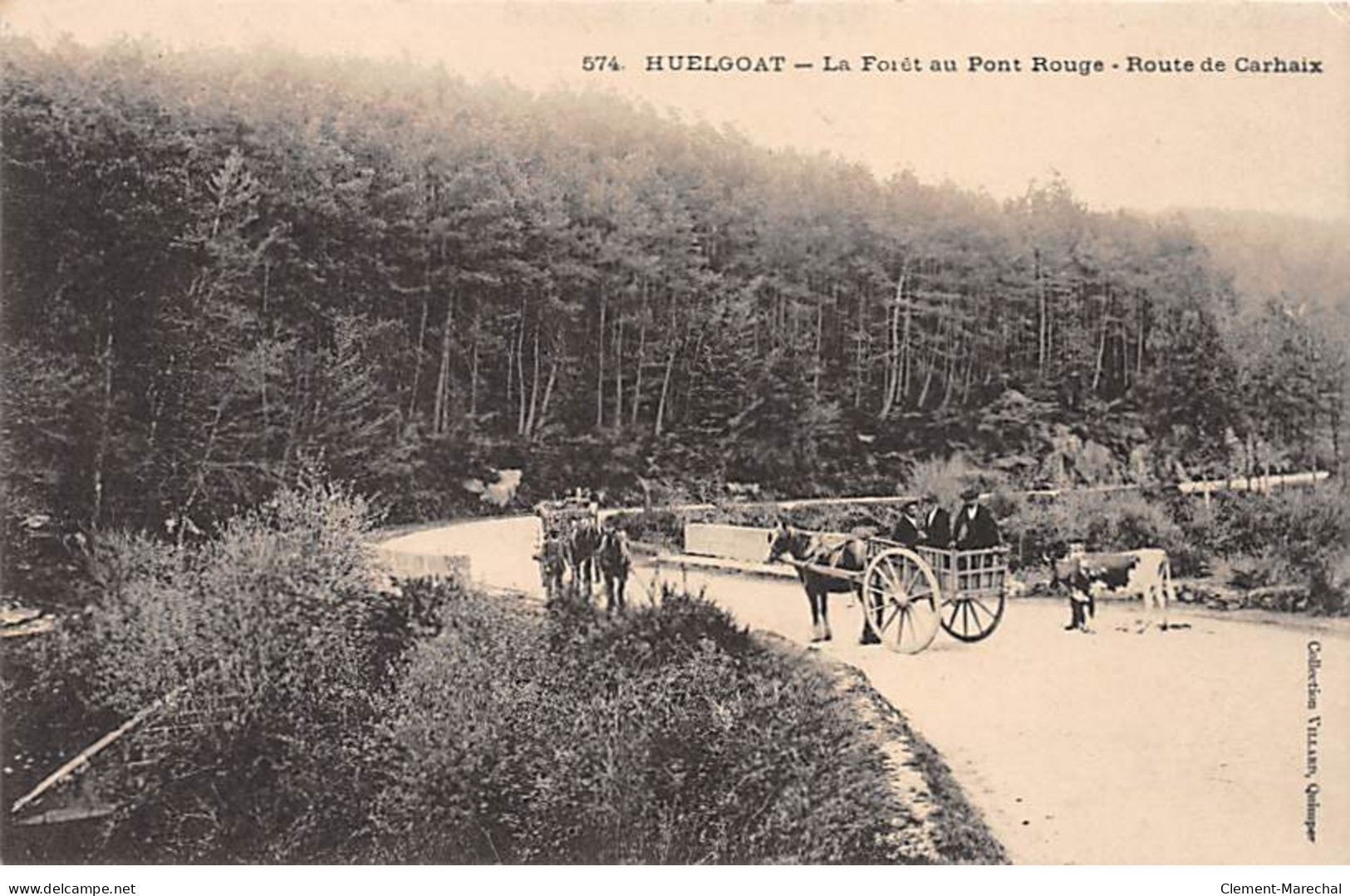 HUELGOAT - La Forêt Au Pont Rouge - Route De Carhaix - Trés Bon état - Huelgoat