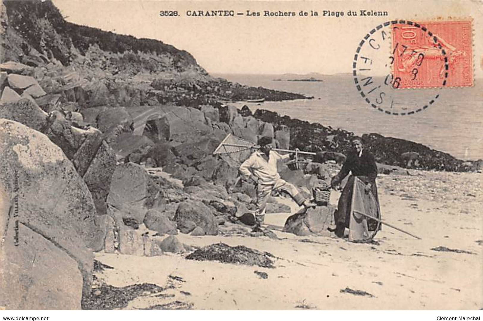 CARANTEC - Les Rochers De La Plage Du Kelenn - Trés Bon état - Carantec