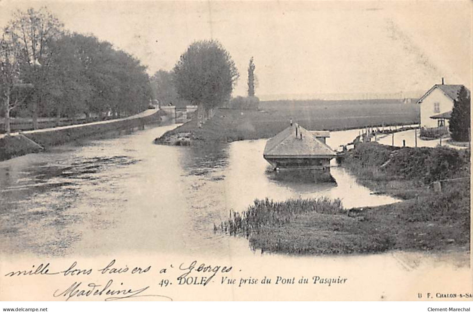 DOLE - Vue Prise Du Pont Du Pasquier - Très Bon état - Dole