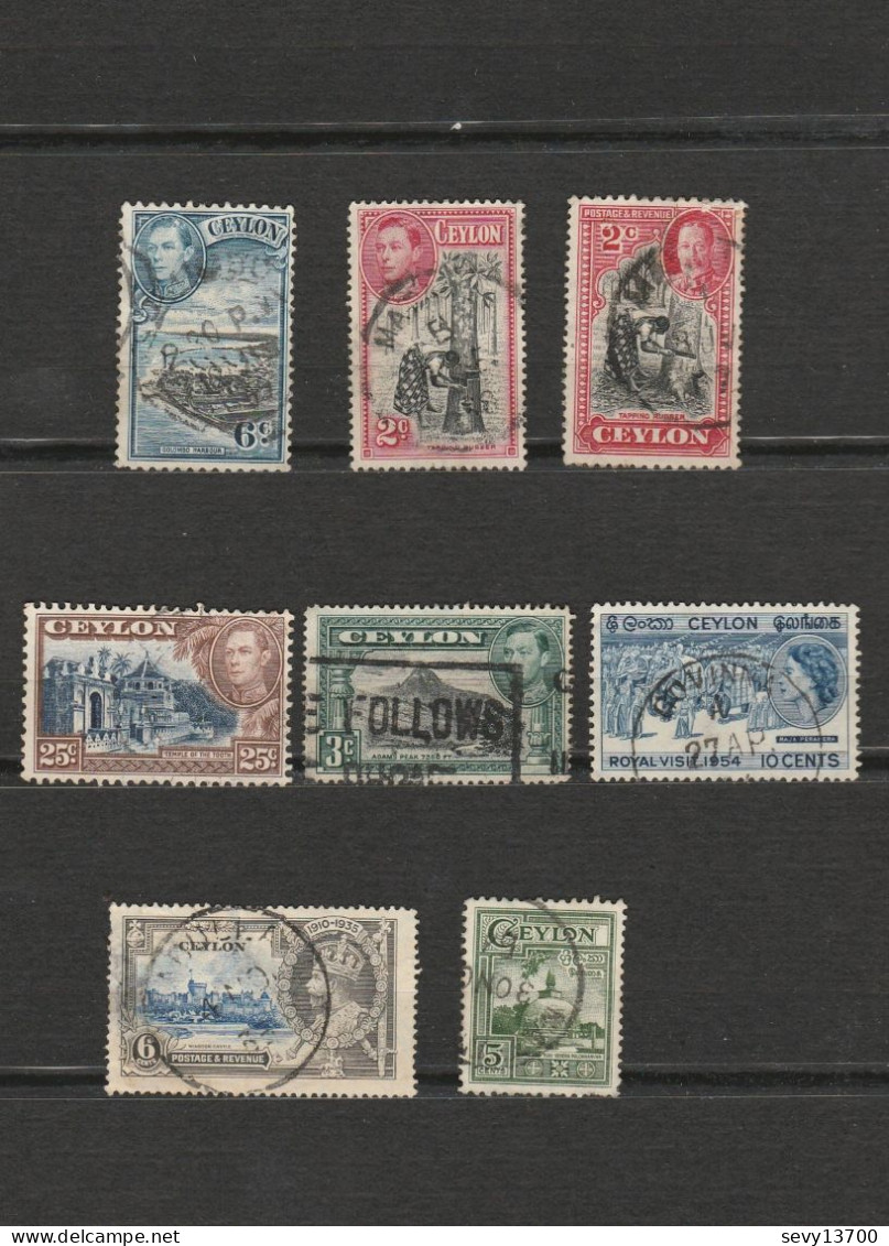 Ceylan - Lot De 52 Timbres - Sri Lanka - Sri Lanka (Ceylan) (1948-...)