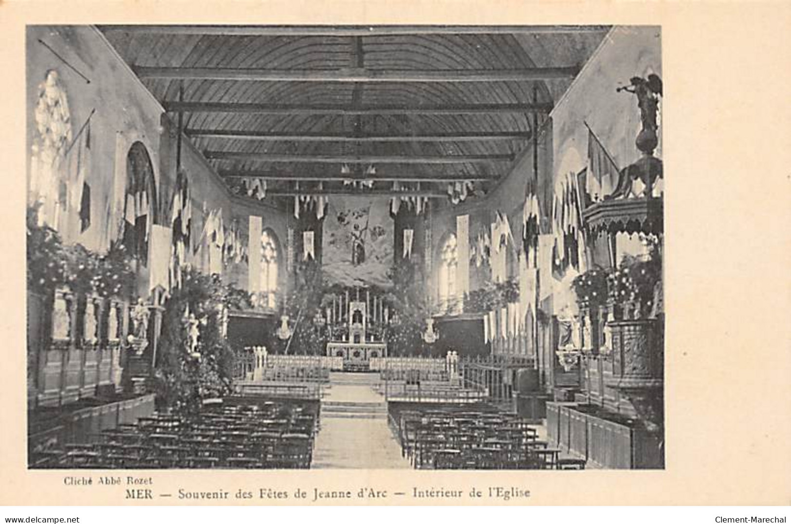 MER - Souvenir Des Fêtes De Jeanne D'Arc - Intérieur De L'Eglise - Très Bon état - Mer