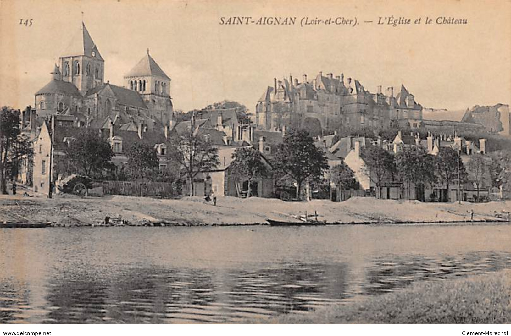 SAINT AIGNAN - L'Eglise Et Le Château - Très Bon état - Saint Aignan