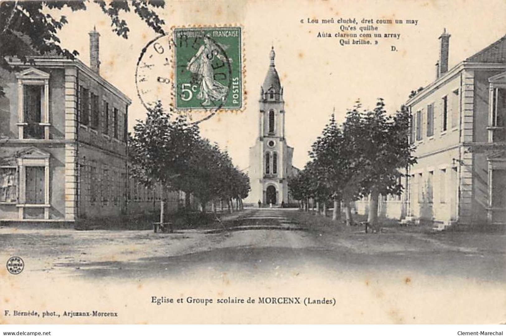 Eglise Et Groupe Scolaire De MORCENX - Très Bon état - Morcenx