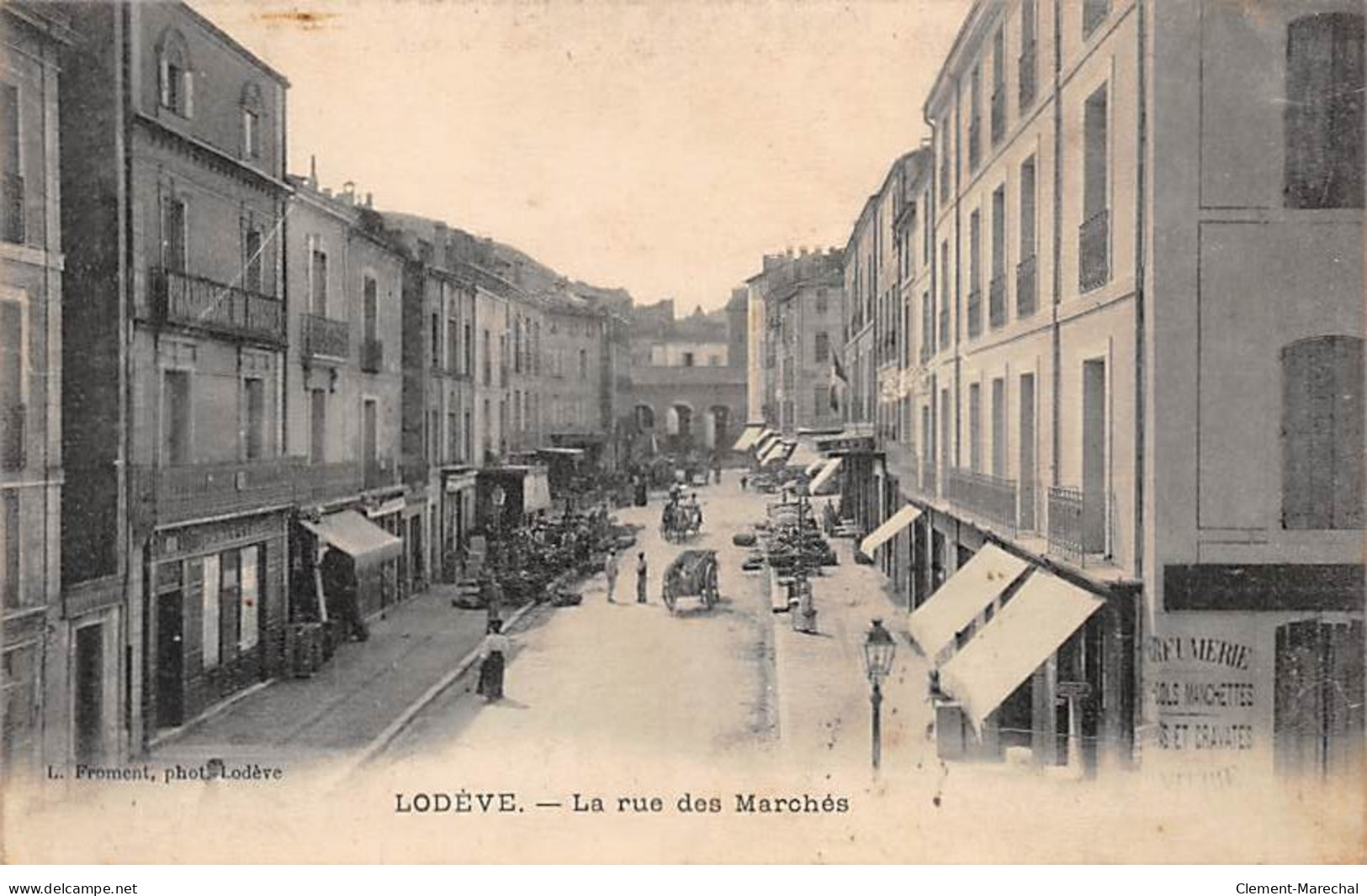 LODEVE - La Rue Des Marchés - Très Bon état - Lodeve