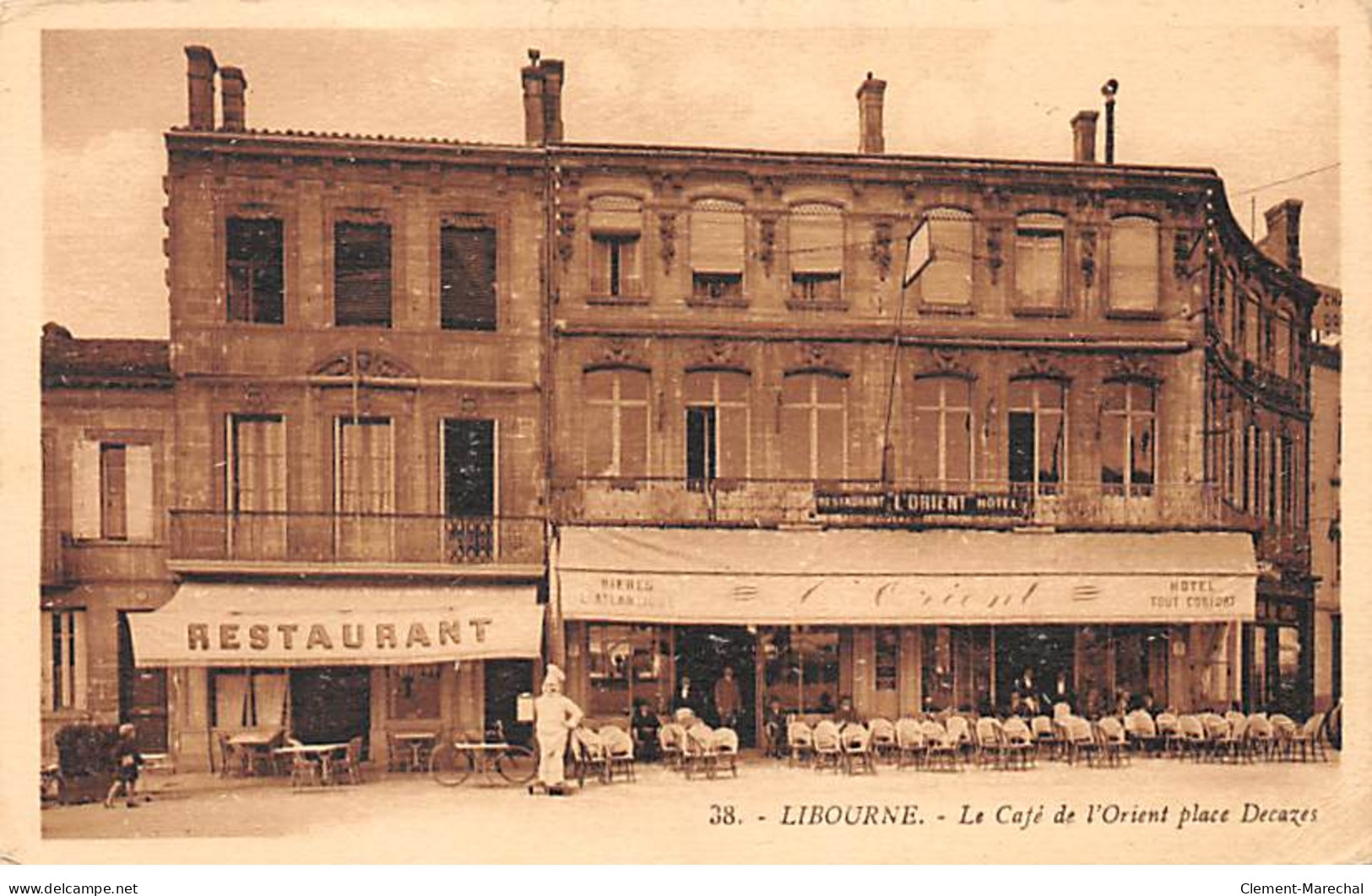 LIBOURNE - Le Café De L'Orient Place Decazes - Très Bon état - Libourne