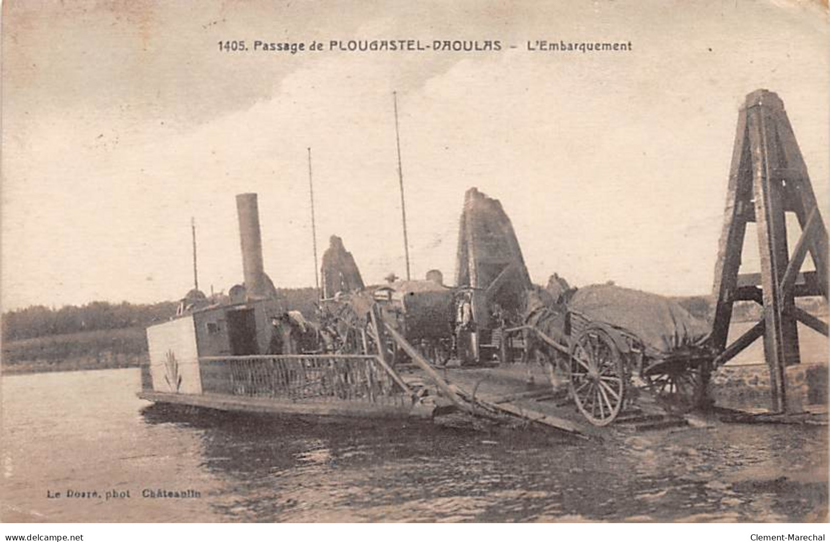 Passage De PLOUGASTEL DAOULAS - L'Embarquement - Trés Bon état - Plougastel-Daoulas