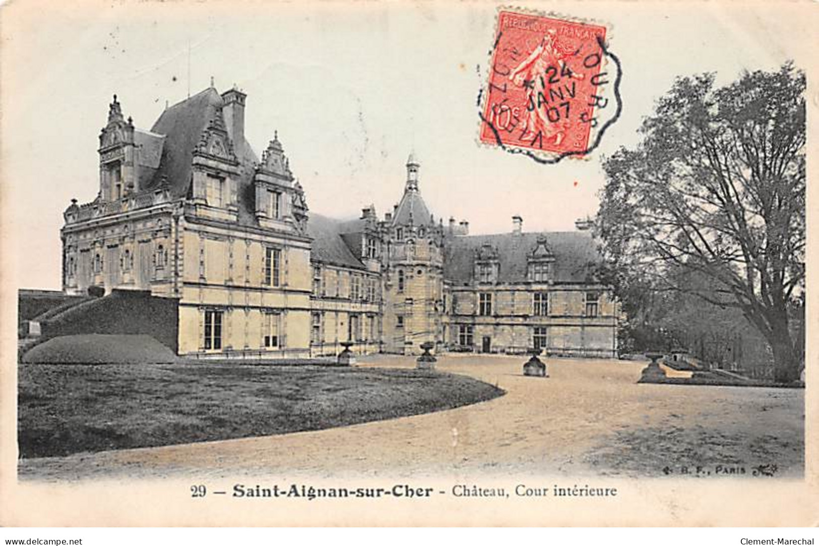 SAINT AIGNAN SUR CHER - Château, Cour Intérieure - Très Bon état - Saint Aignan