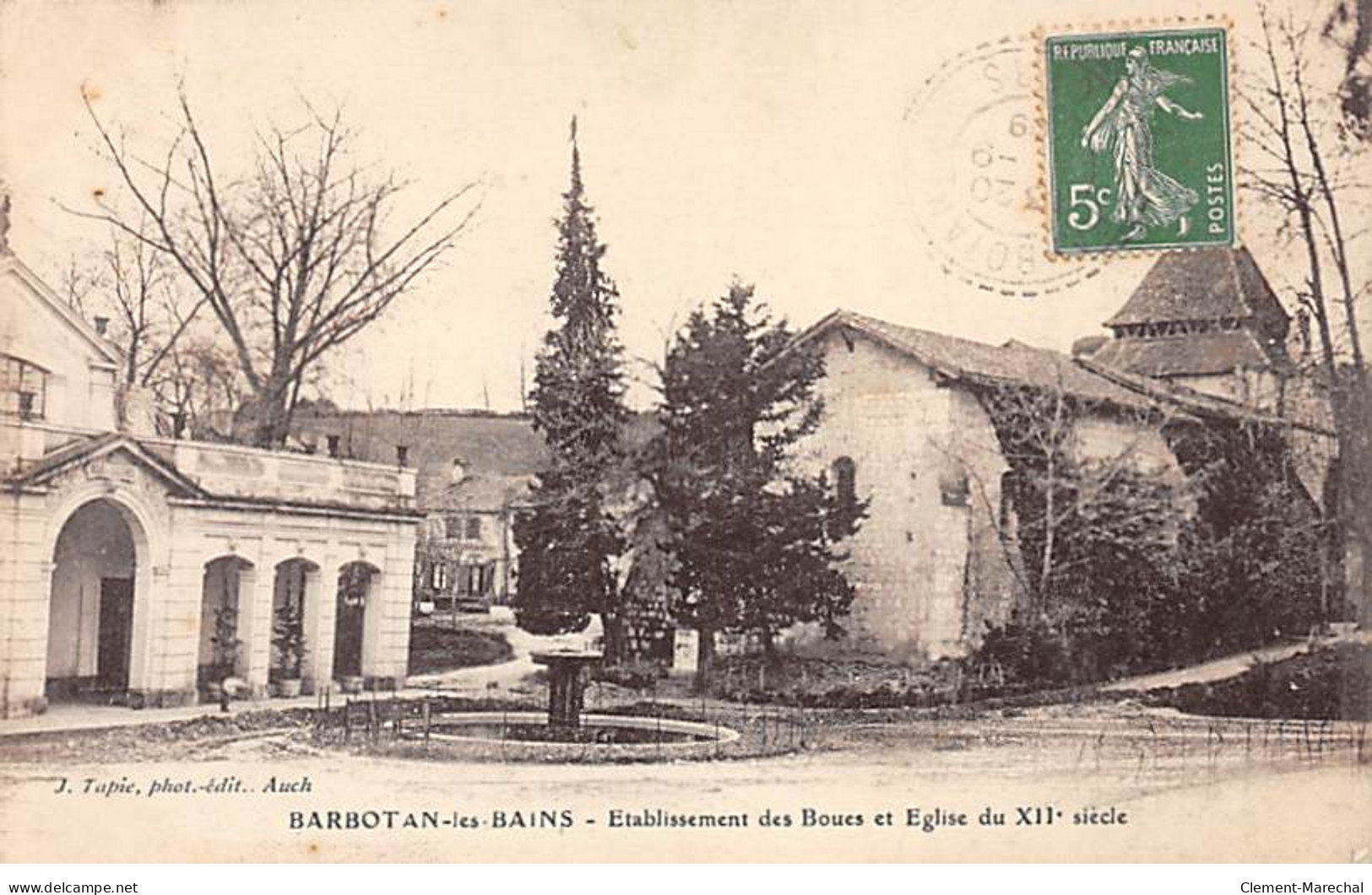 BARBOTAN LES BAINS - Etablissement Des Boues Et Eglise - Très Bon état - Barbotan