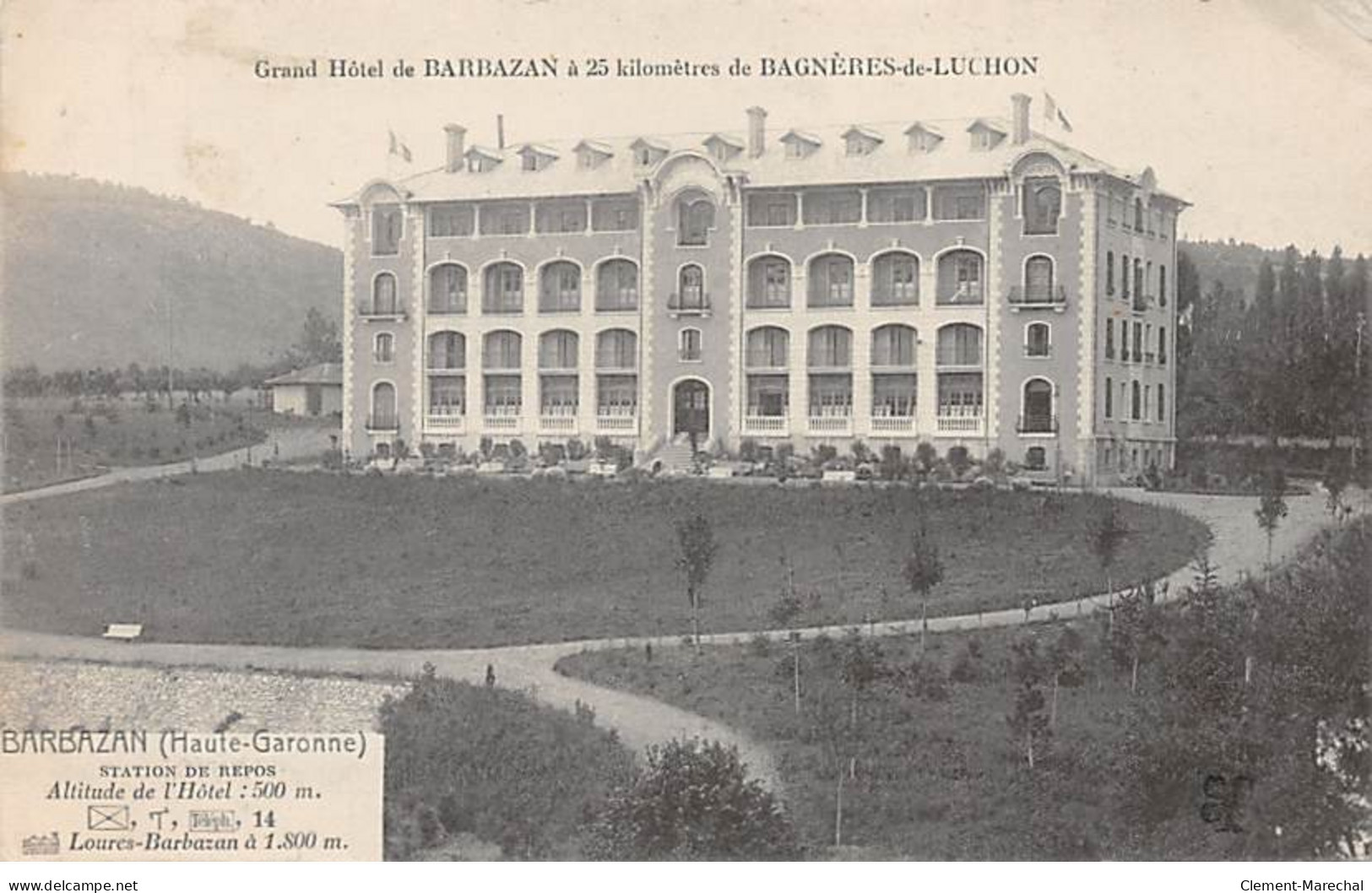 Grand Hôtel De BARBAZAN - Très Bon état - Barbazan