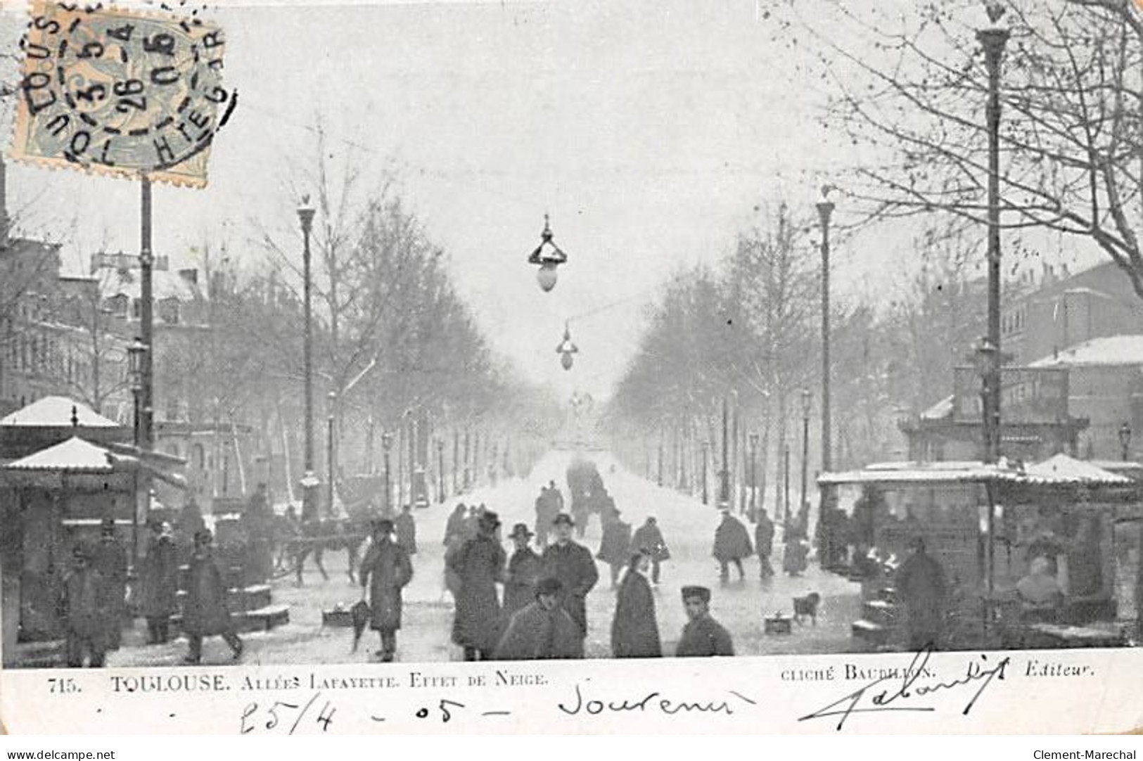 TOULOUSE - Allées Lafayette - Effet De Neige - Très Bon état - Toulouse