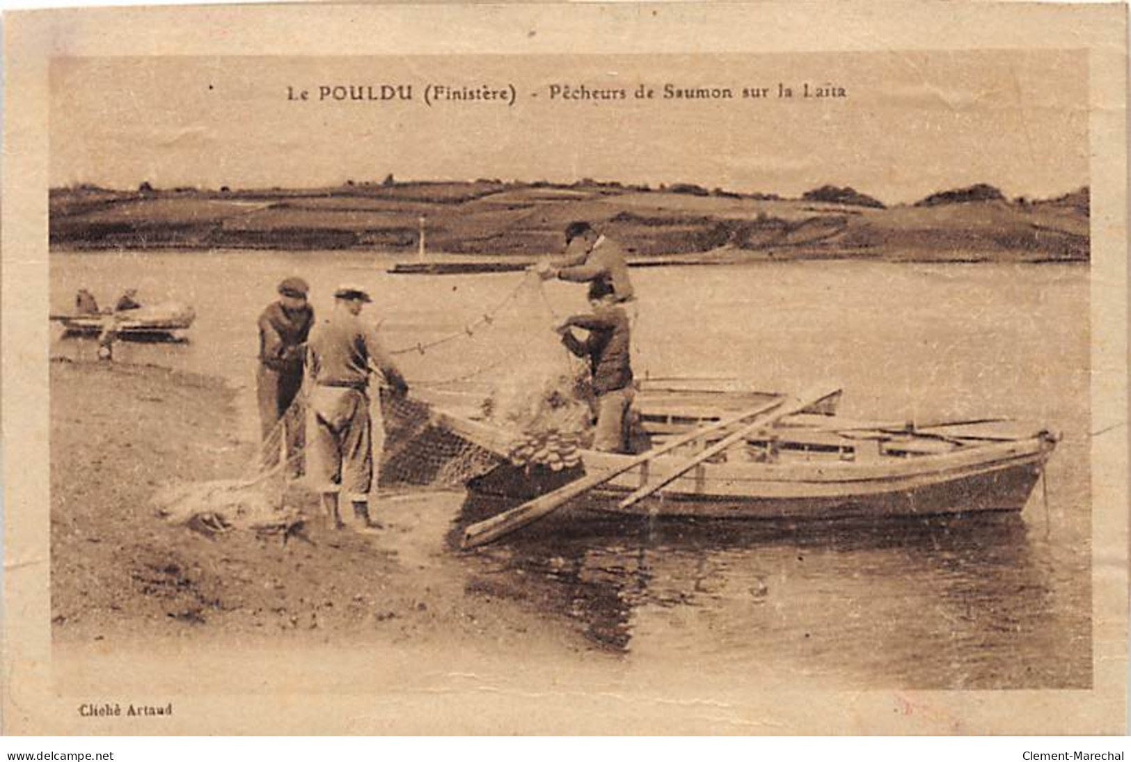 LE POULDU - Pêcheurs De Saumon Sur La Laïta - Très Bon état - Le Pouldu