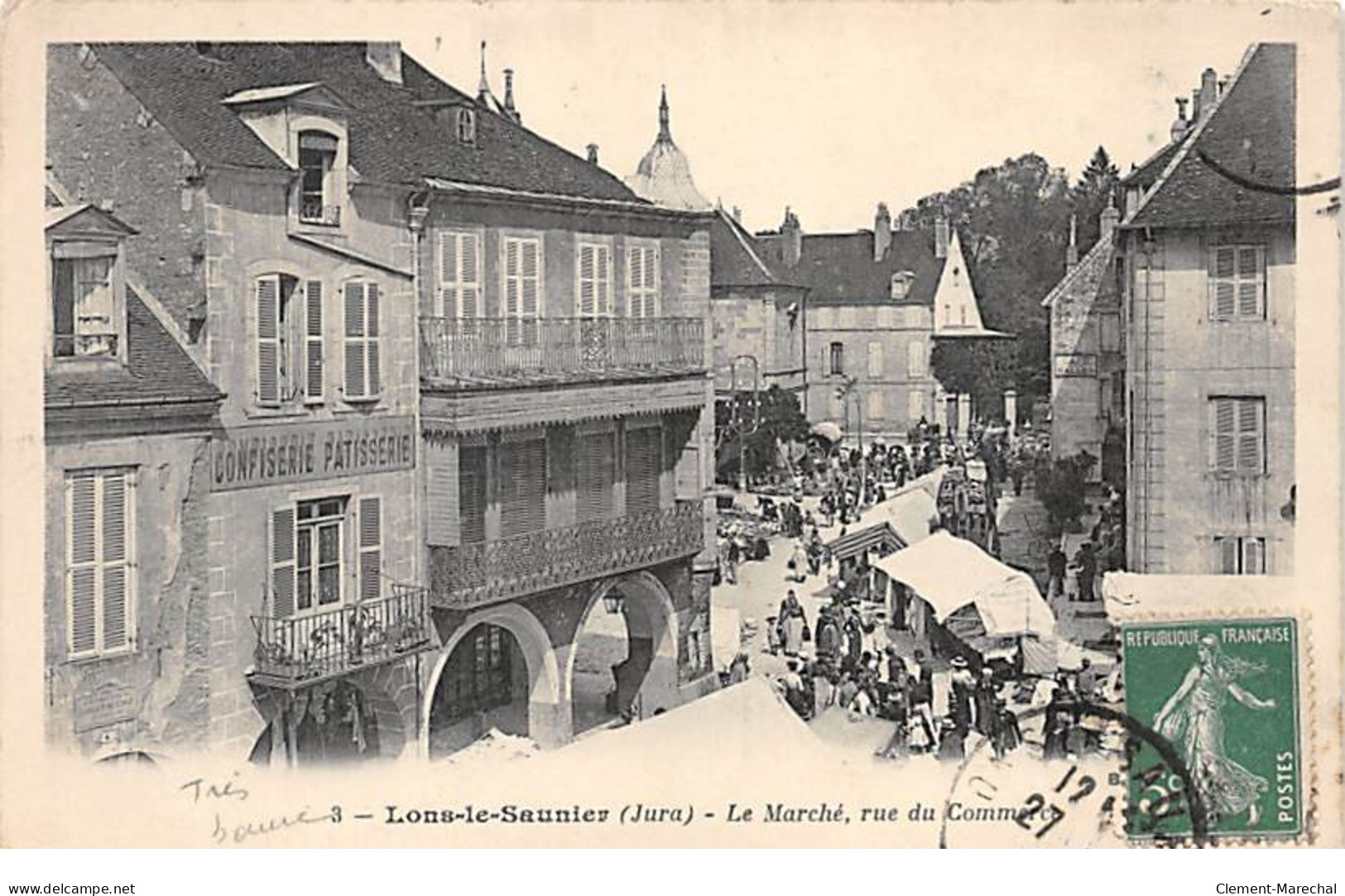 LONS LE SAUNIER - Le Marché, Rue Du Commerce - Très Bon état - Lons Le Saunier