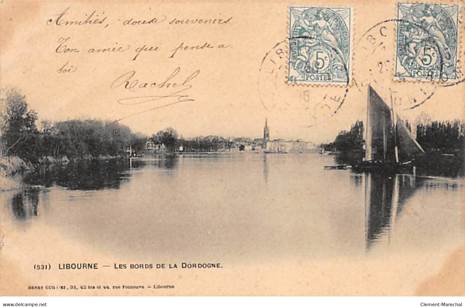 LIBOURNE - Les Bords De La Dordogne - Très Bon état - Libourne