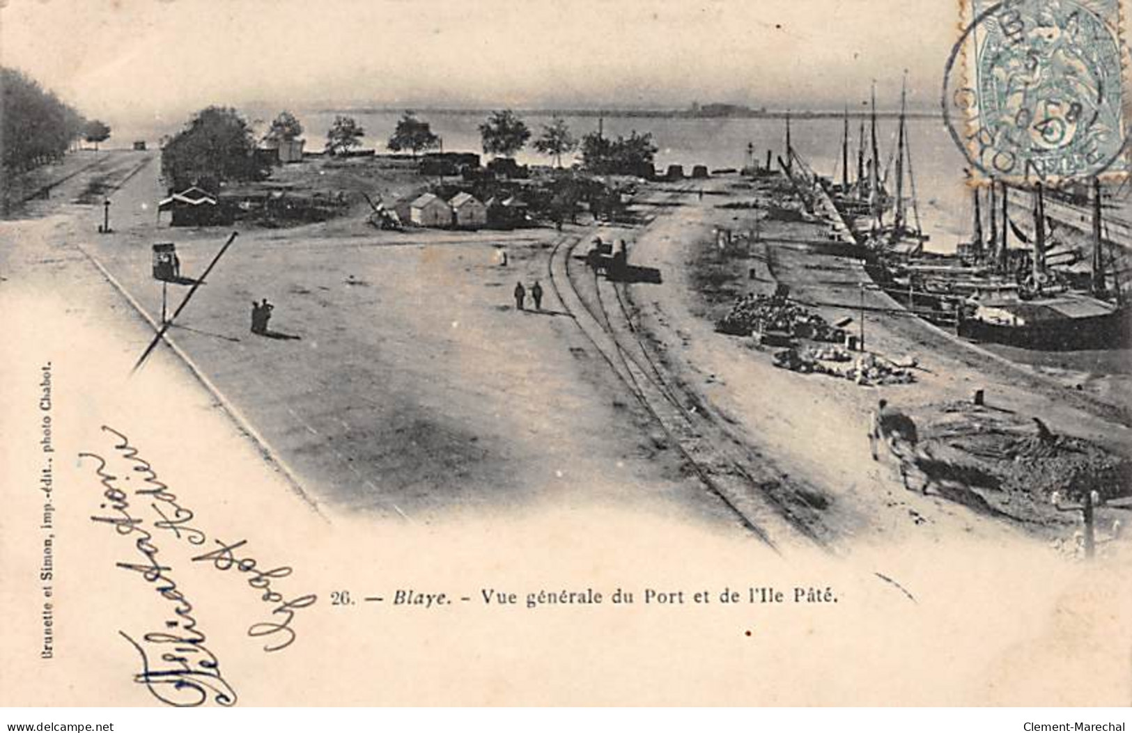 BLAYE - Vue Générale Du Port Et De L'Ile Pâté - Très Bon état - Blaye