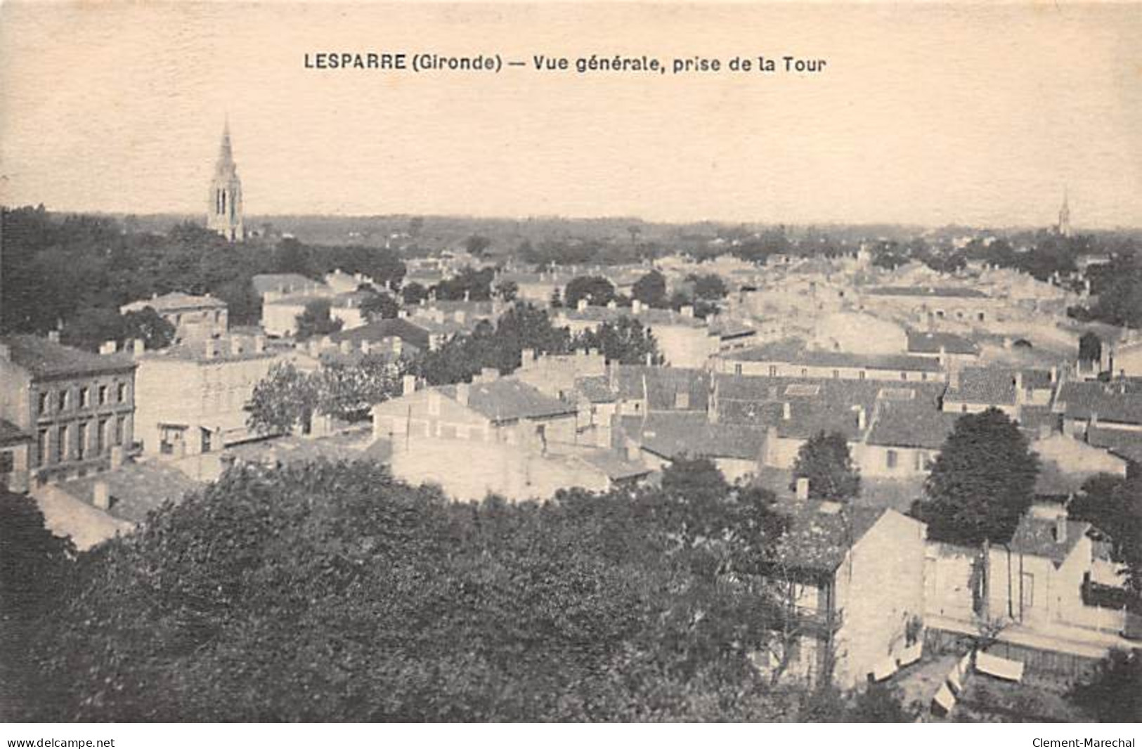 LESPARRE - Vue Générale, Prise De La Tour - Très Bon état - Lesparre Medoc