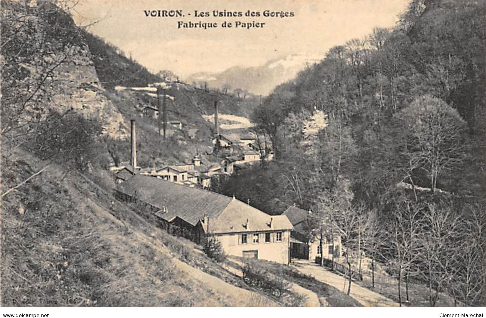 VOIRON - Les Usines Des Gorges - Fabrique De Papier - Très Bon état - Voiron