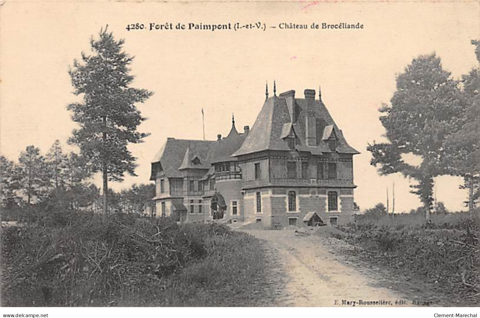 Forêt De PAIMPONT - Château De Brocéliande - Très Bon état - Paimpont