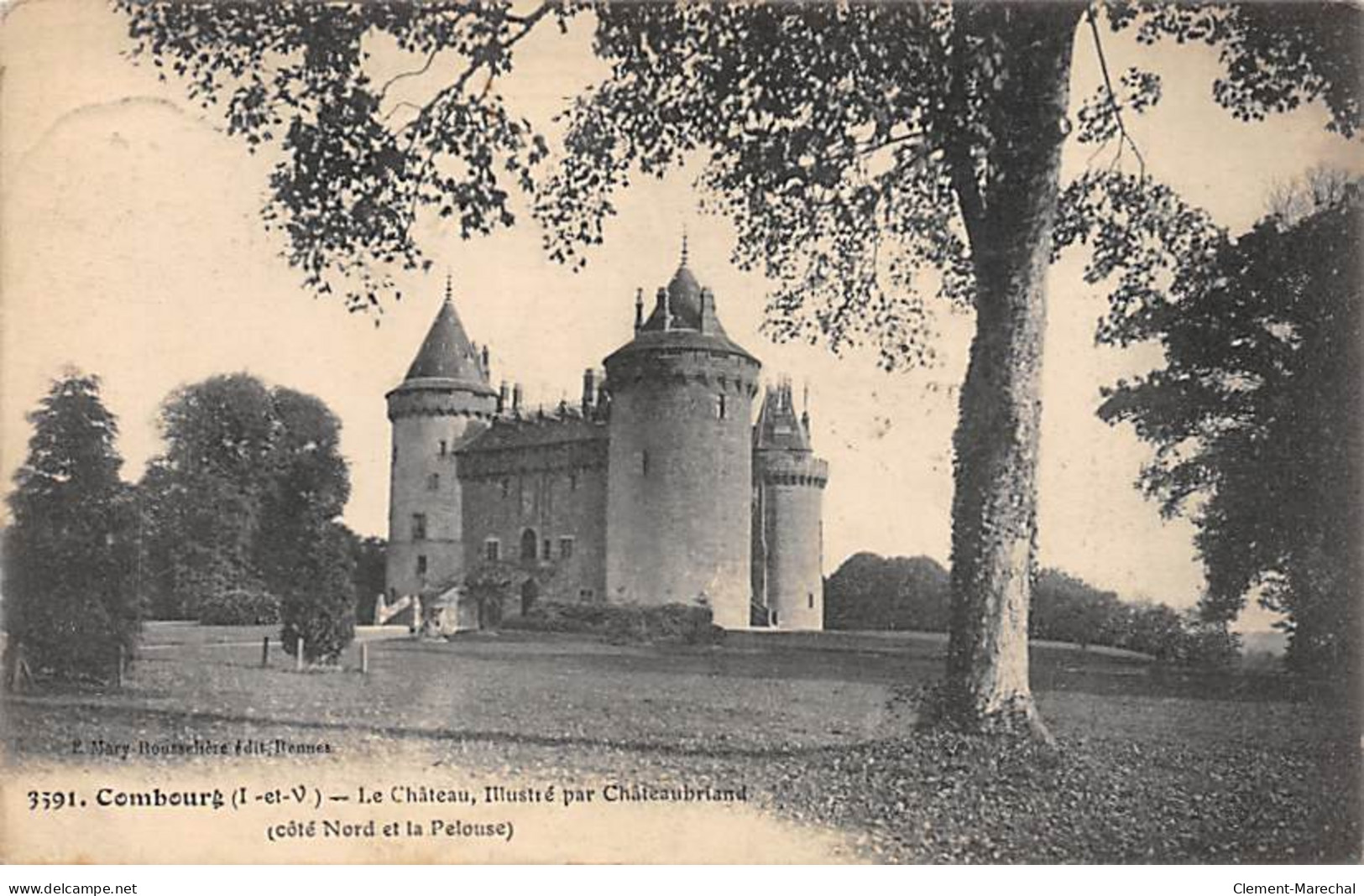 COMBOURG - Le Château (Côté Nord Et La Pelouse) - Très Bon état - Combourg