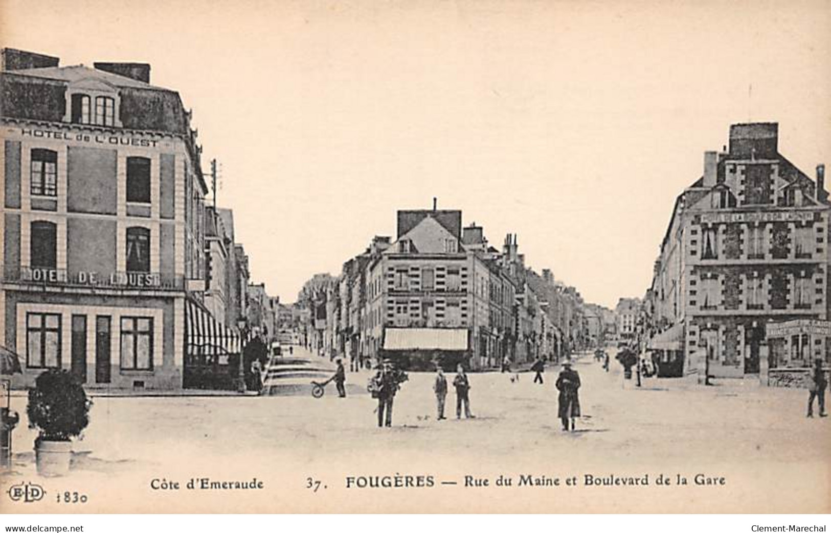 FOUGERES - Rue Du Maine Et Boulevard De La Gare - Très Bon état - Fougeres
