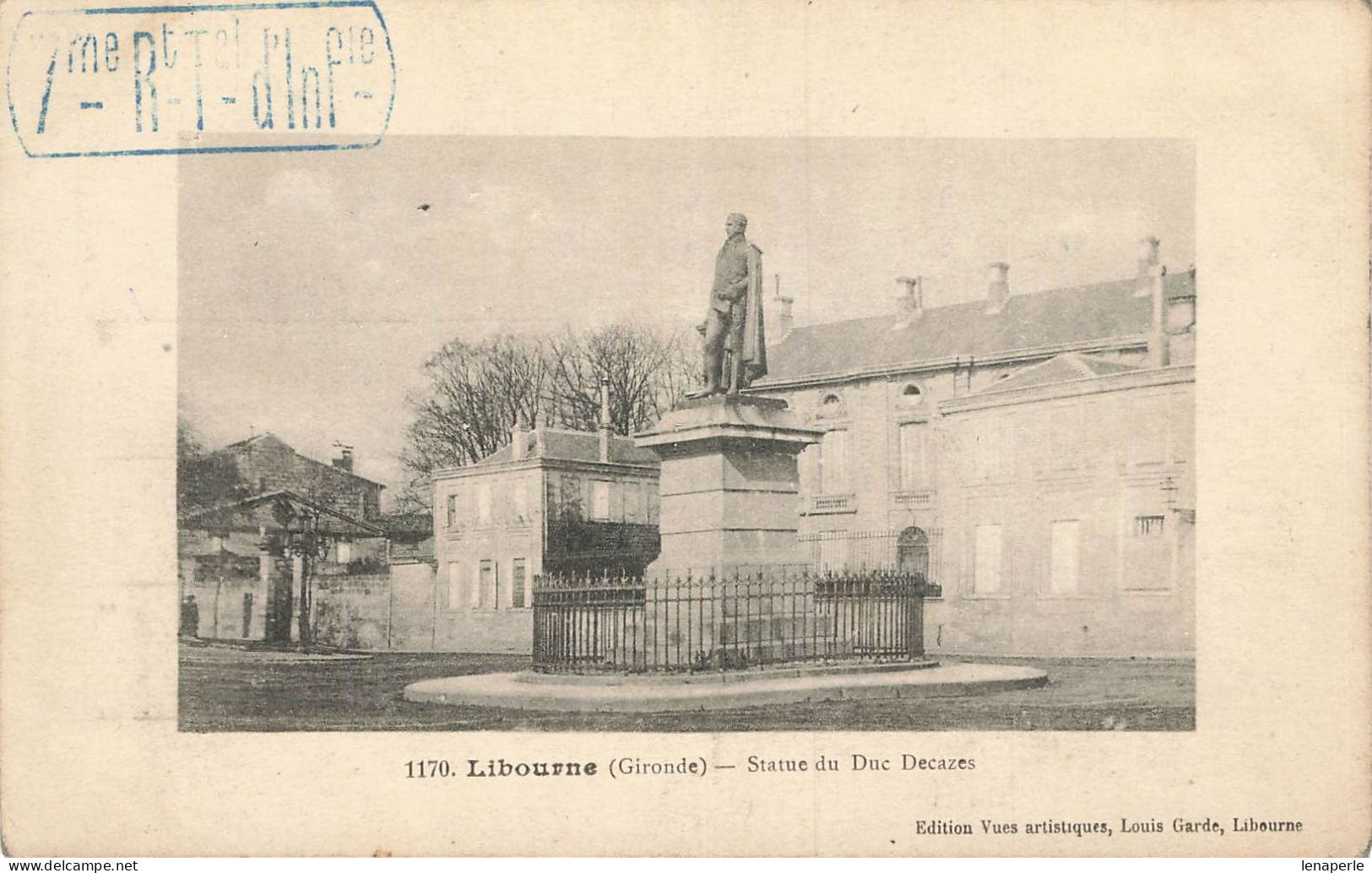 D8637 Libourne Statue Du Duc Decazes - Libourne