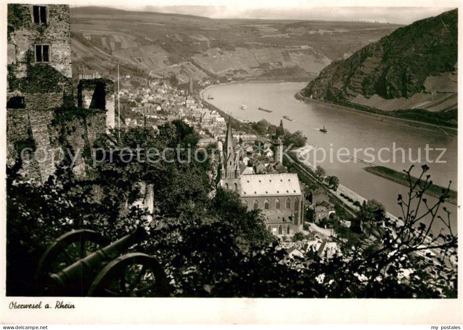 73332418 Oberwesel Rhein Panorama Oberwesel Rhein - Oberwesel