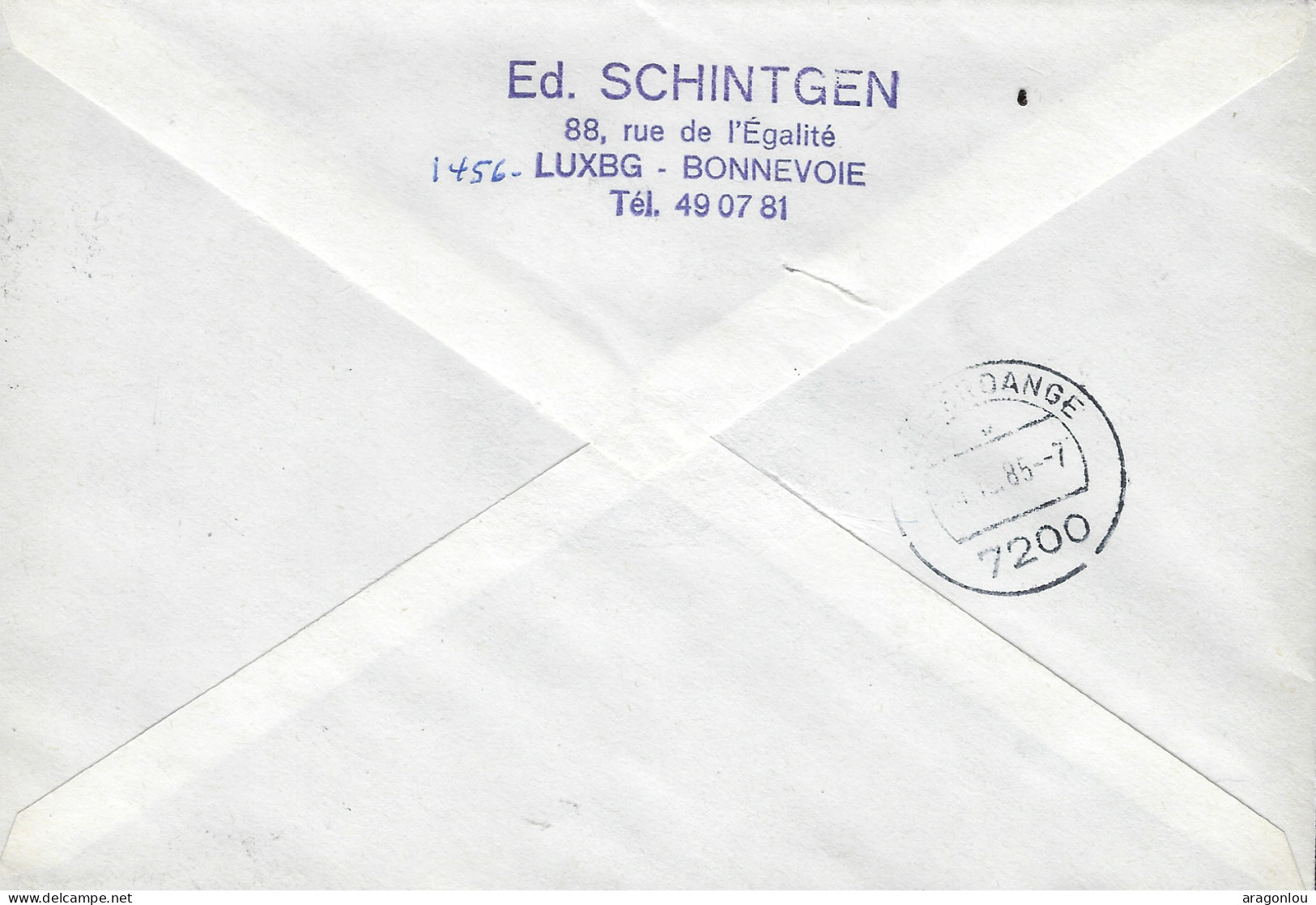 Luxembourg - Luxemburg - Lettre   Recommandé 1985    Culture  Médailles - Lettres & Documents