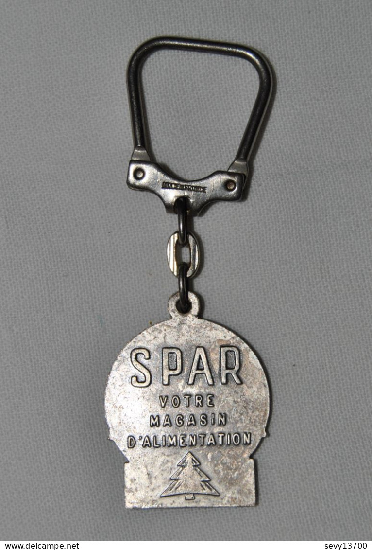 Porte Clés Publicitaire SPAR Magasin Alimentation Métal Vintage - Schlüsselanhänger