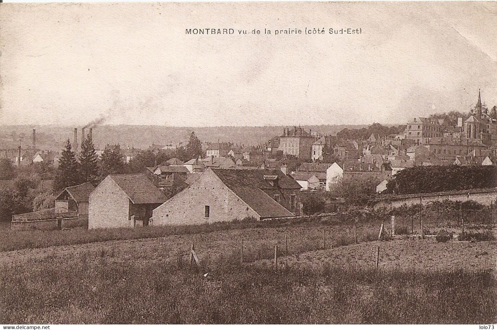 Montbard Vu De La Prairie Côté Sud-Est - Montbard