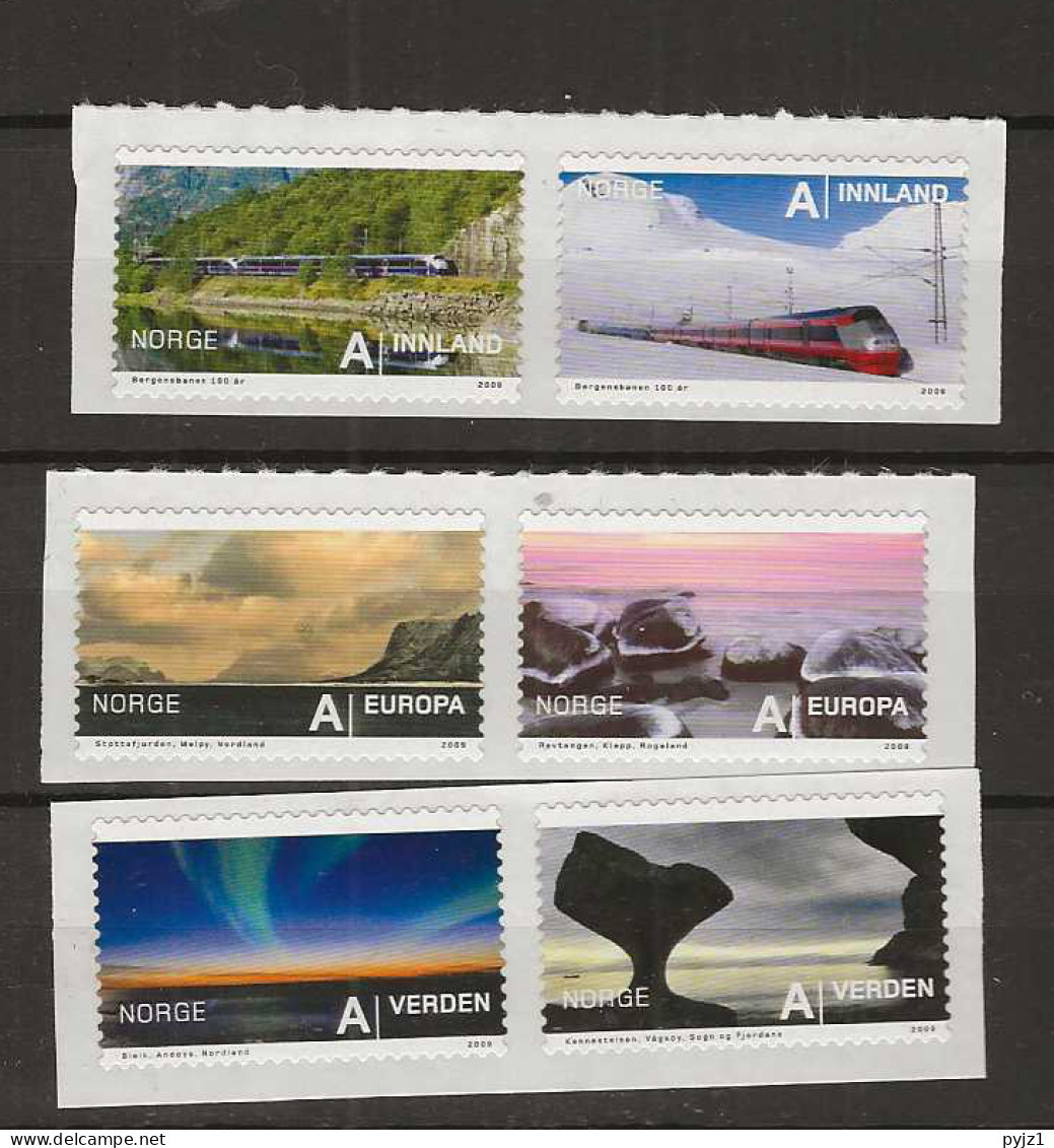 2009 MNH Norway, Mi 1680-85 Postfris** - Unused Stamps