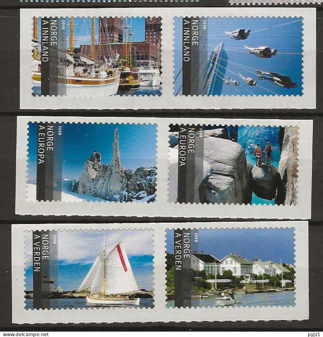 2008 MNH Norway, Mi 1649-54 Postfris** - Unused Stamps
