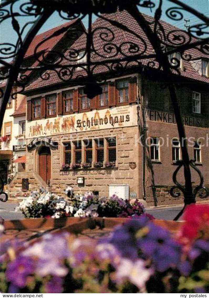 73332125 Bad Koenigshofen Restaurant Weinkeller Hotel Schlundhaus Bad Koenigshof - Bad Königshofen