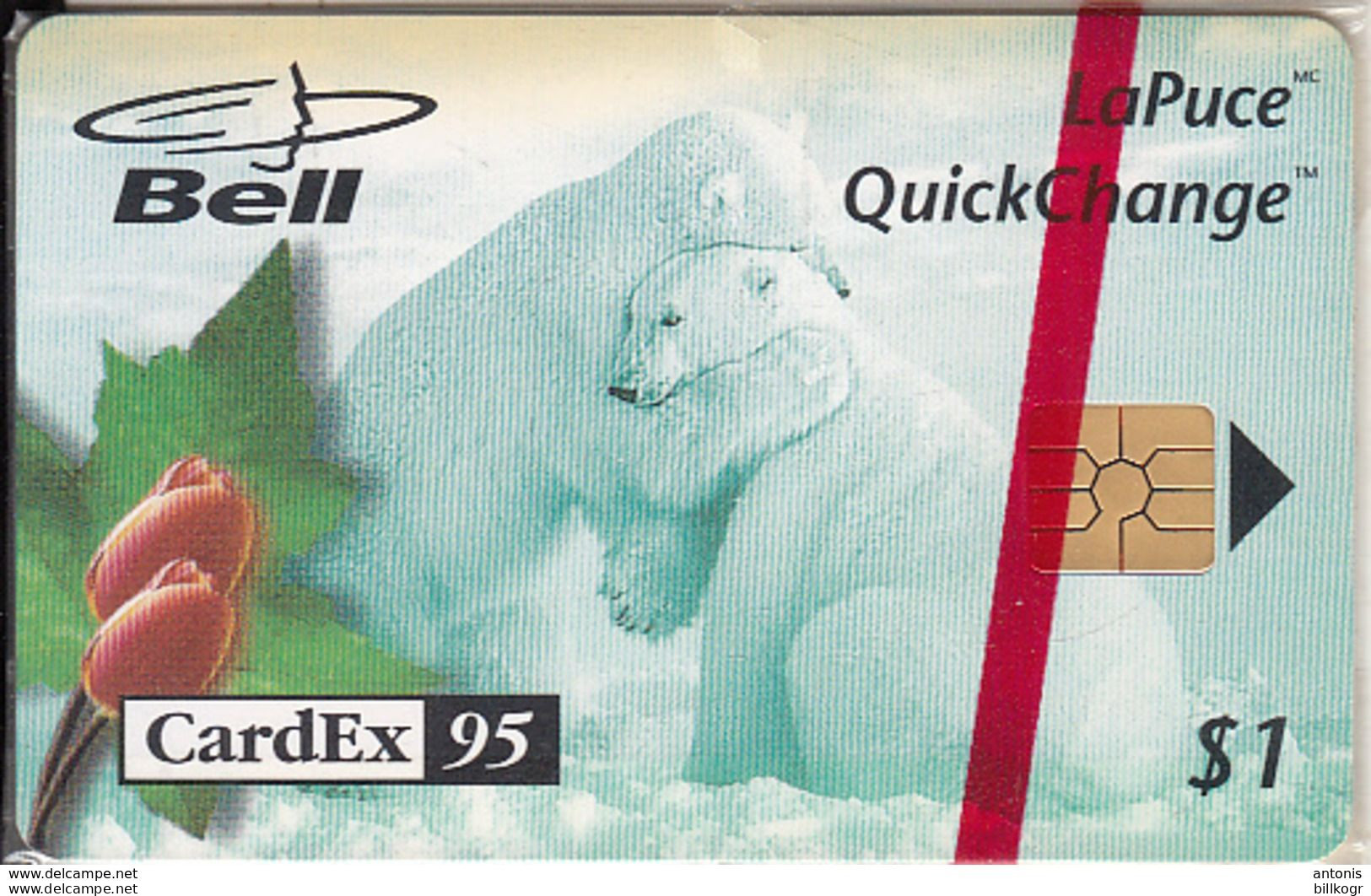 CANADA - Polar Bears, CardEx 95/Maastricht, Tirage 4000, 09/95, Mint - Canada