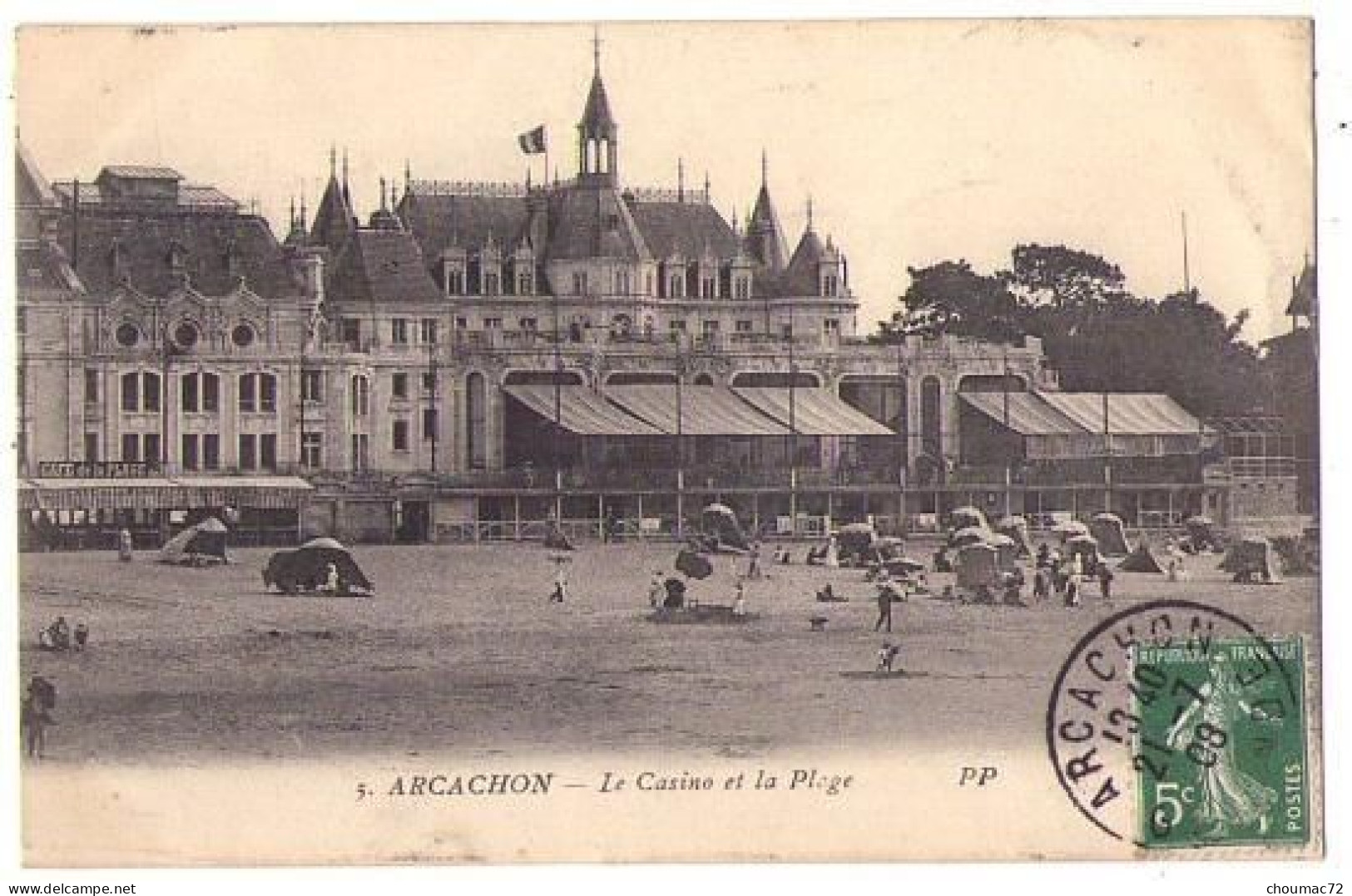 (33) 132, Arcachon, PP 5, Le Casino Et La Plage - Arcachon