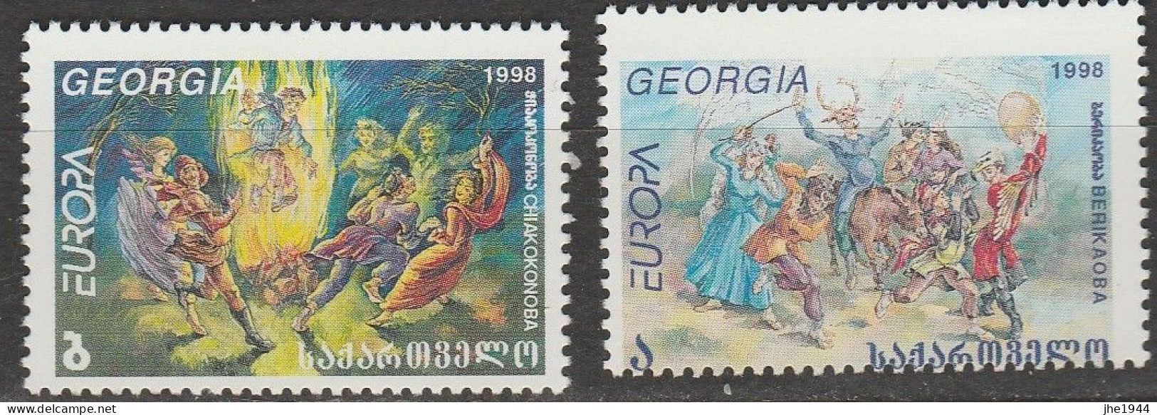 Georgie  Europa 1998 N° 221/ 222 ** Festivals Nationaux - 1998