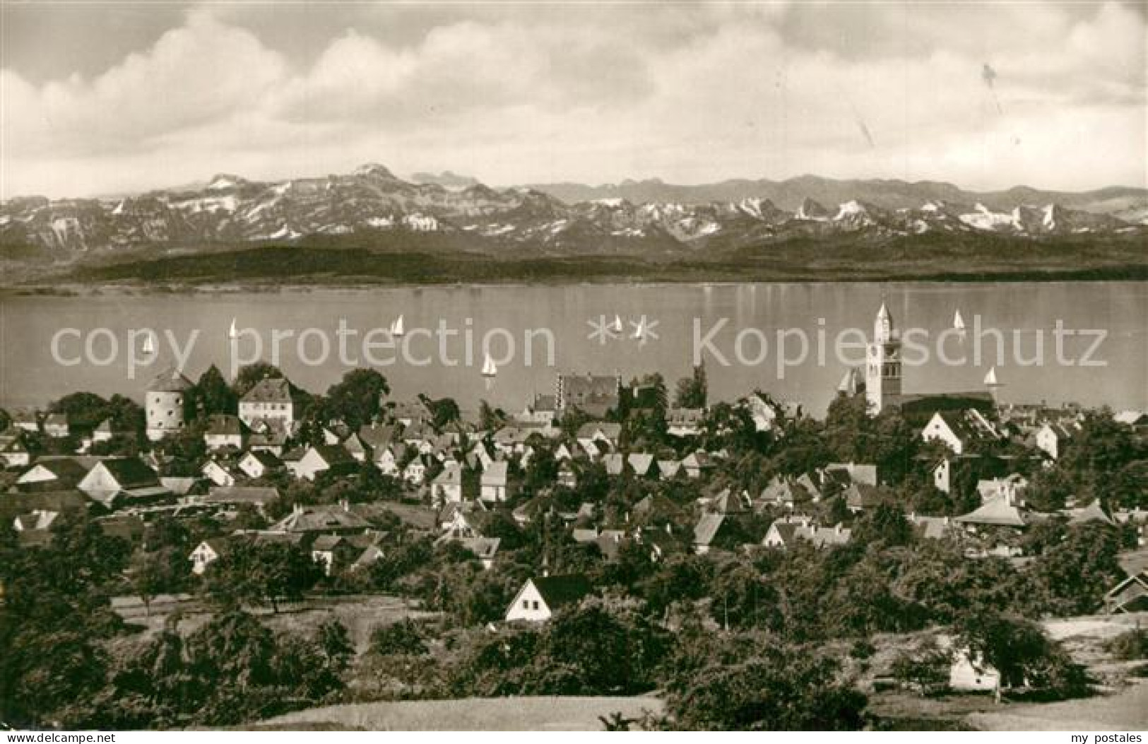 73331303 Ueberlingen Bodensee Mit Schweizer Alpen Ueberlingen Bodensee - Ueberlingen