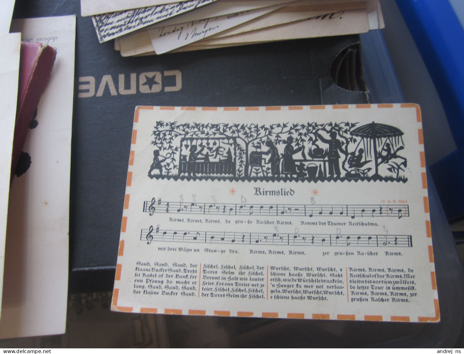 Kirmslieb Note Silhouettes Old Postcards - Musique Et Musiciens