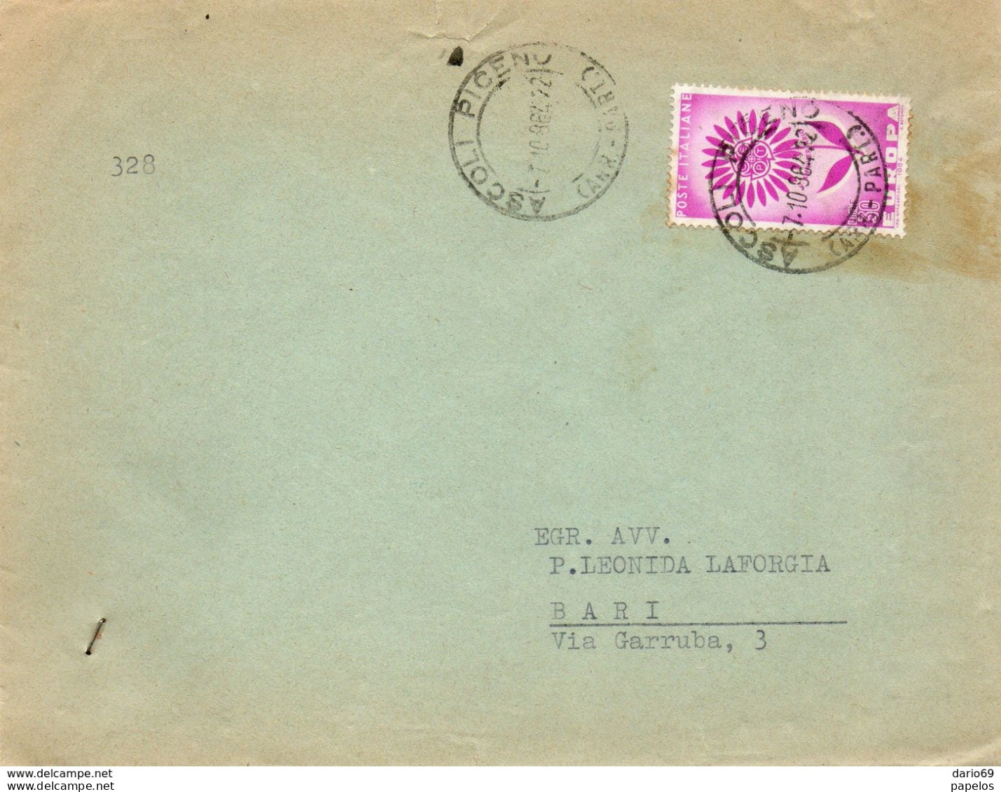 1984  LETTERA CON ANNULLO  ASCOLI PICENO - 1981-90: Storia Postale