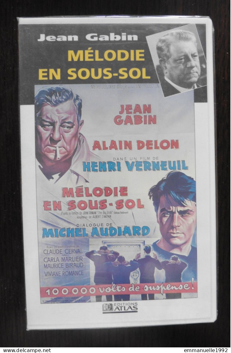 VHS Mélodie En Sous-Sol Henri Verneuil - Jean Gabin Alain Delon Neuf Sous Cellophane - Classiques