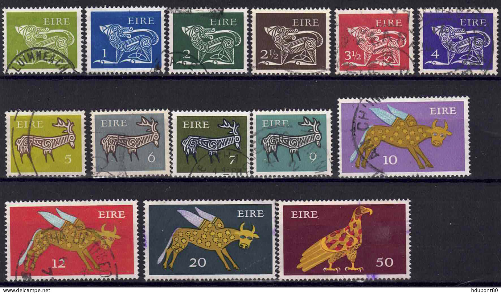 YT  252, 253, 255, 256, 258 à 261, 264 à 266 - Used Stamps
