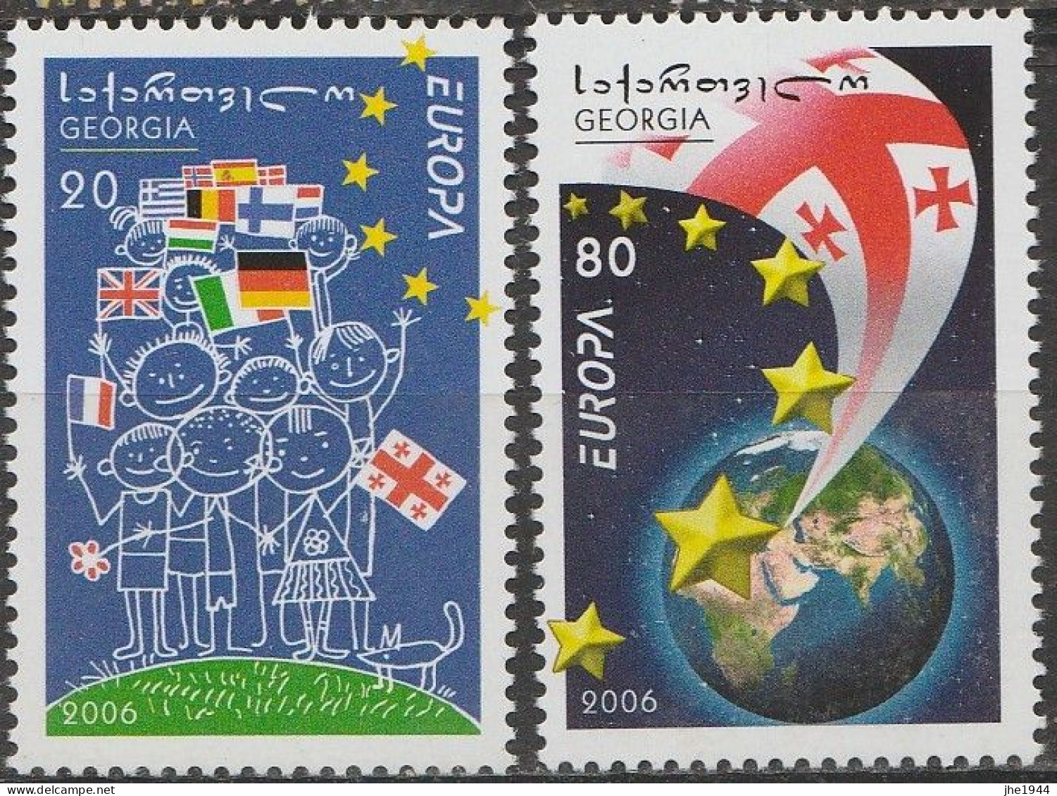 Georgie  Europa 2006 N° 409/ 410 ** Integration - 2006