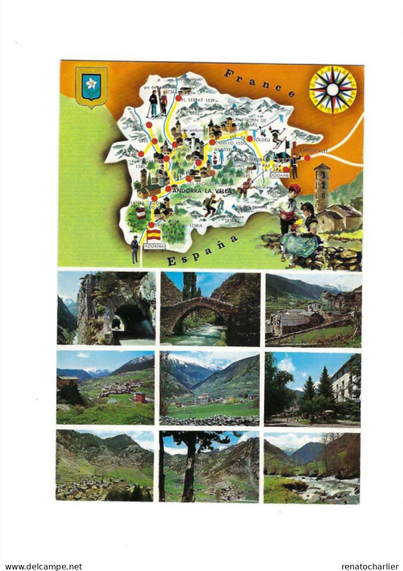 Carte Et Multivues.Expédié à Blankenberge (Belgique). - Andorra
