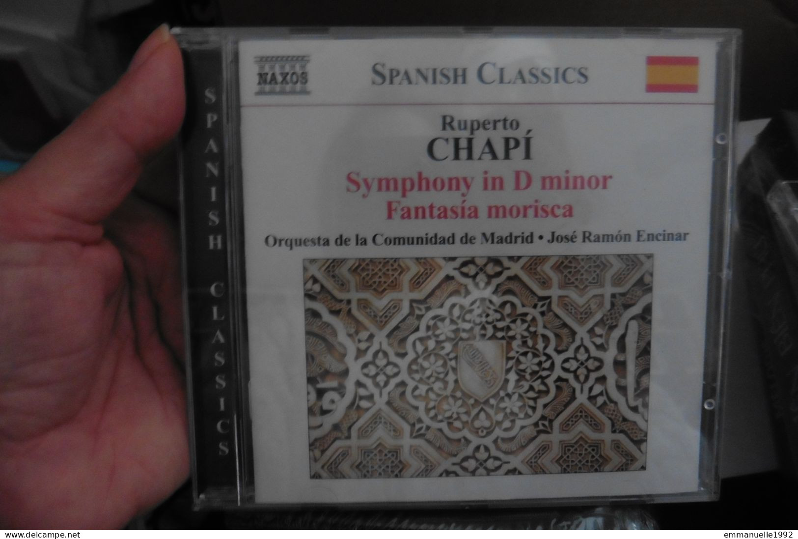 CD Spanish Classics - Ruperto Chapi Symphony In D Minor Fantasia Morisca - Naxos - RARE ! - Otros - Canción Española