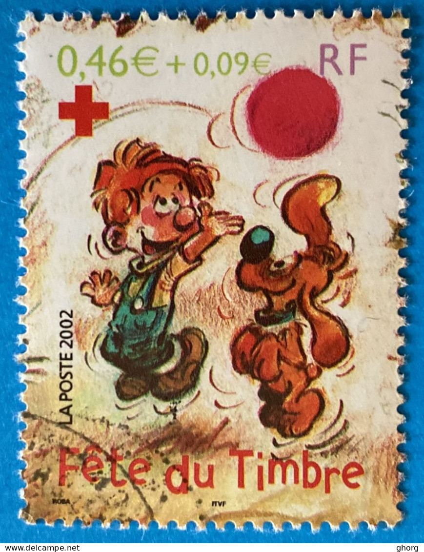 France 2002 : Fête Du Timbre, Boule Et Bill émis En Feuillet N° 3469 Oblitéré - Usati