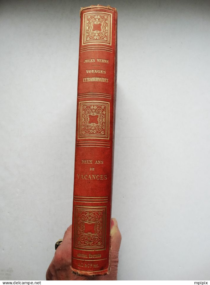 Jules Verne Deux Ans De Vacances édition Hetzel Cartonnage 2 éléphants - 1901-1940