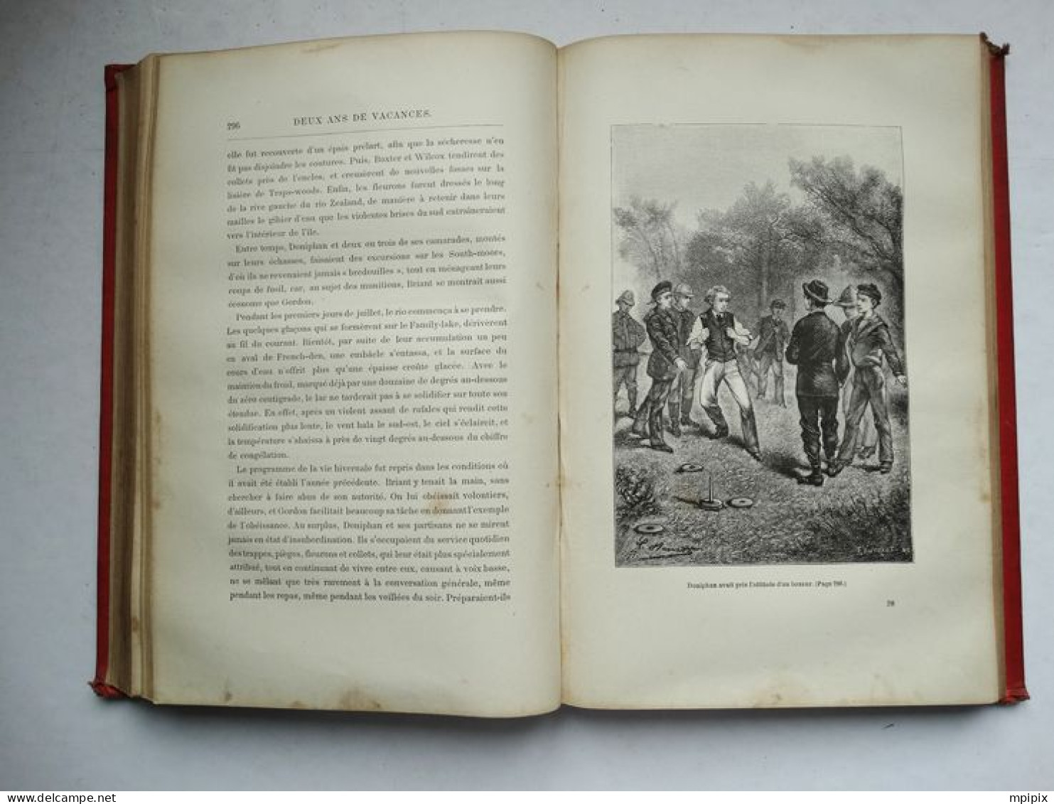 Jules Verne Deux ans de vacances édition Hetzel cartonnage 2 éléphants