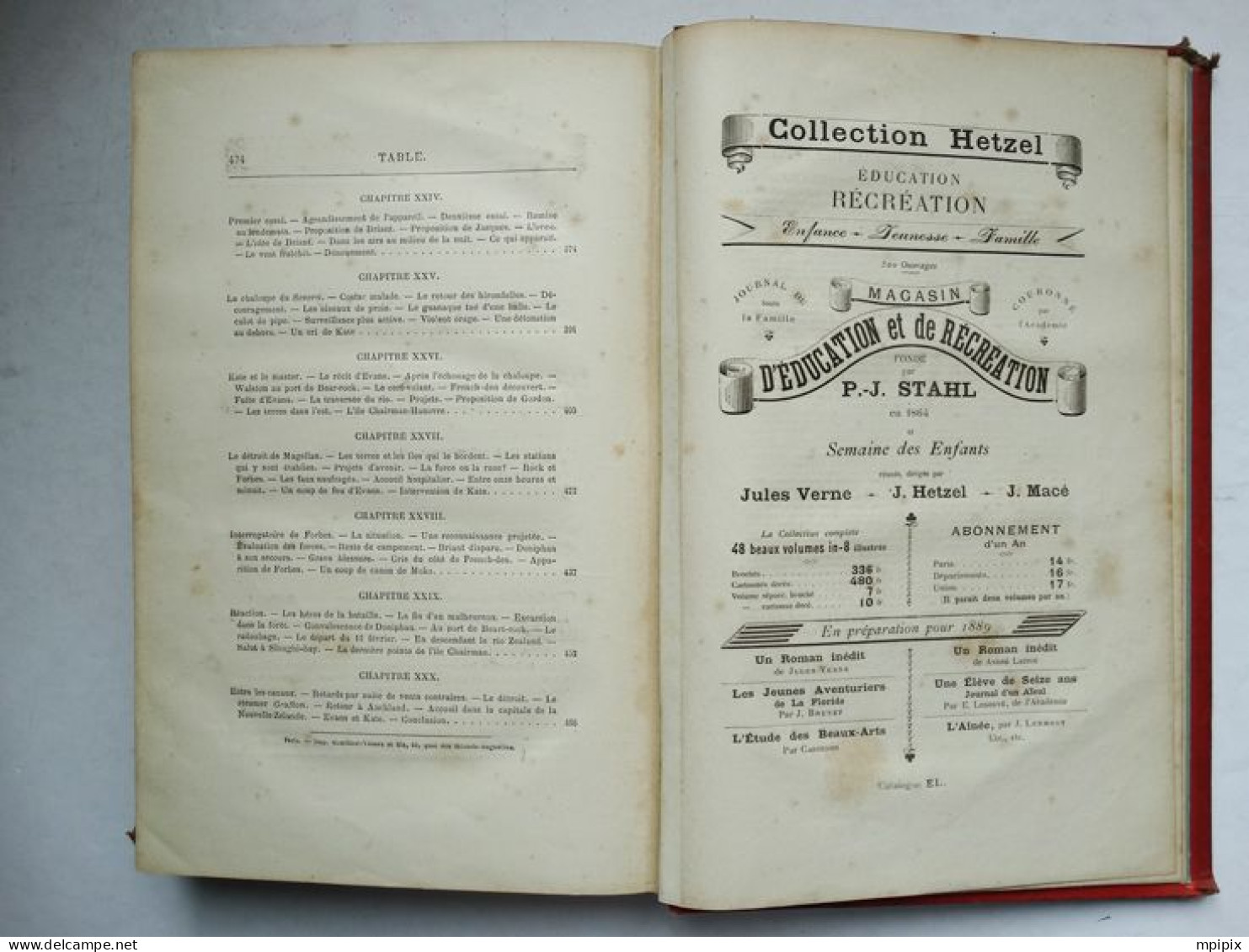 Jules Verne Deux ans de vacances édition Hetzel cartonnage 2 éléphants